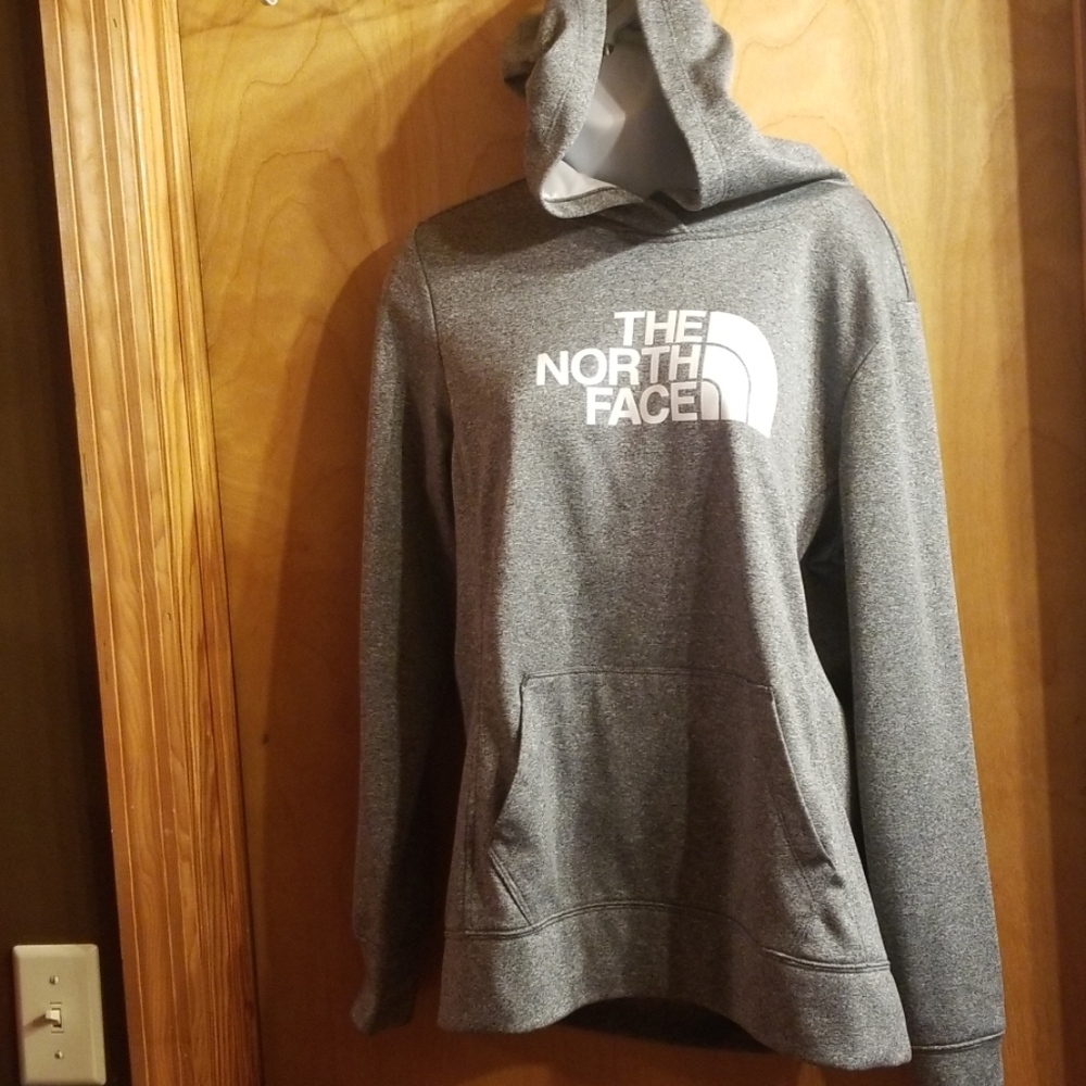 The North Face hoodie, gray, Large